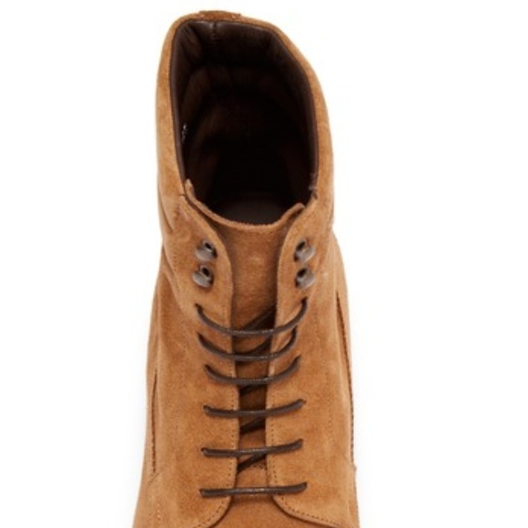 Bacco Bucci Cesc II Lace-Up Suede Boot Tan 7.5